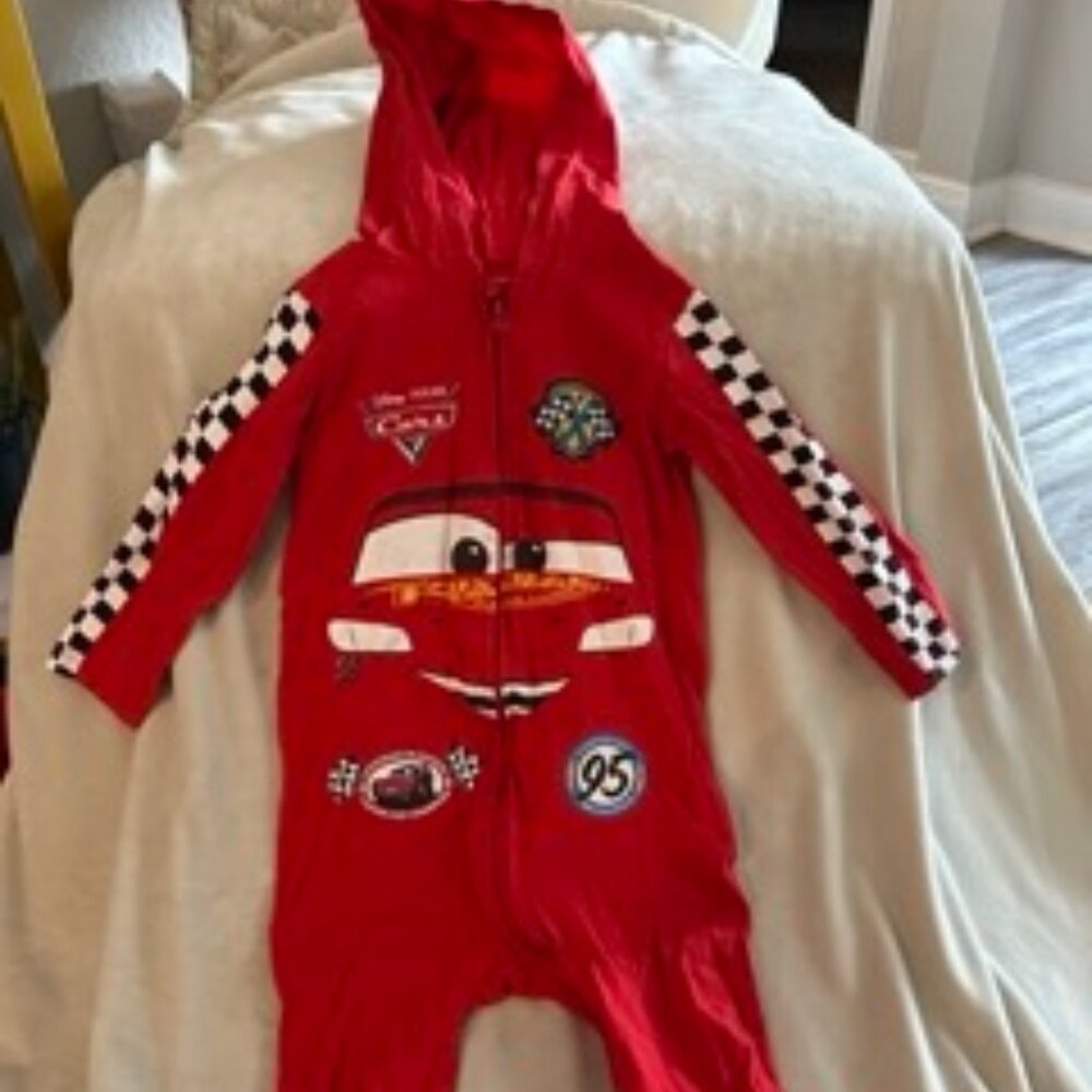 Disney Cars costume, boy 4T, red